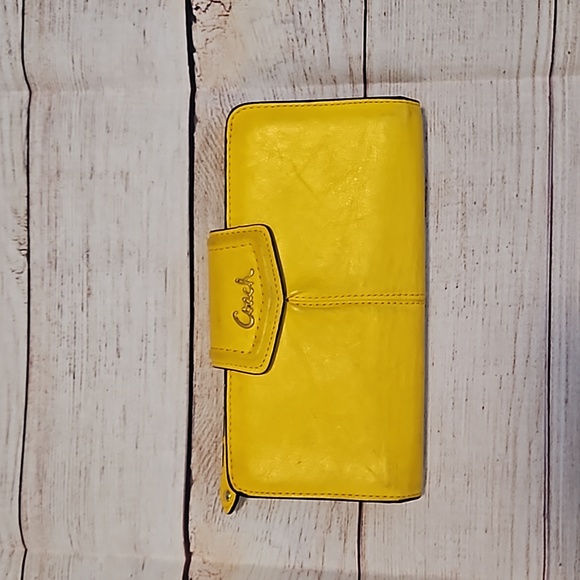 Coach Bags Coach Yellow Wallet Poshmark